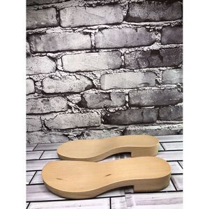 New! Wooden Soles Women Sz 37EU/8.5M US Made in Italy Shoe Repair